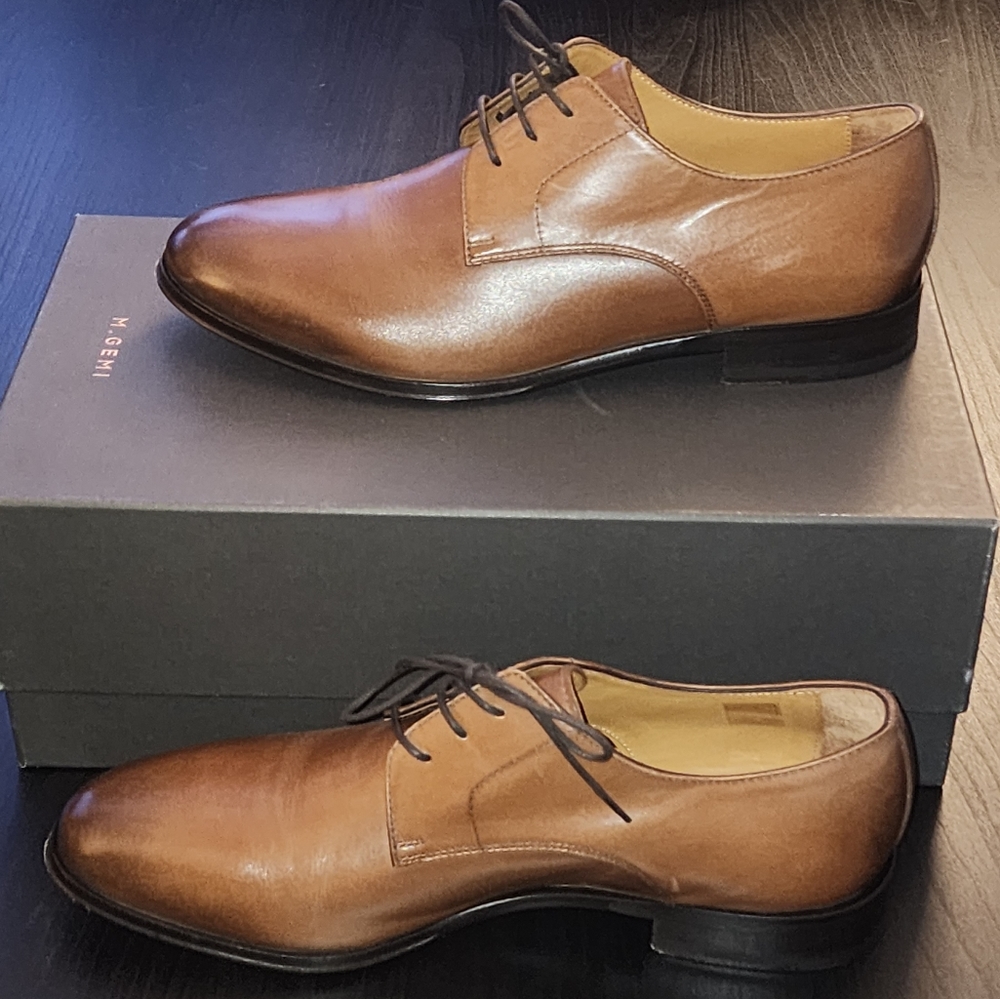 Men's M.Gemi Esperto Dress Shoe EU 41.5 (US 8.5) Tan, box included Made in Italy